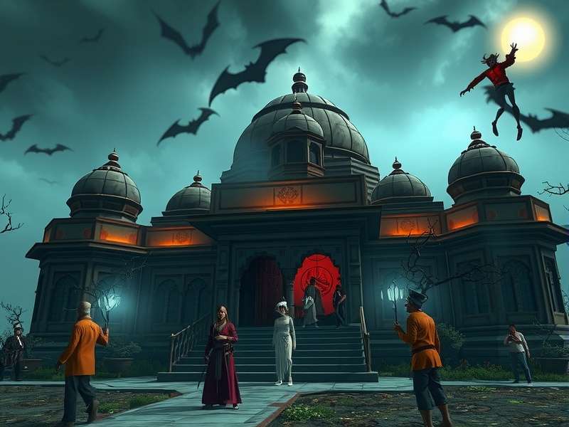 Haunt Hunt Game Screenshot showing a haunted Indian palace